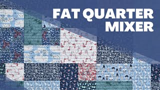 Fat Quarter Mixer Quilt  FREE pattern  quick easy and beginner friendly [upl. by Zobe]