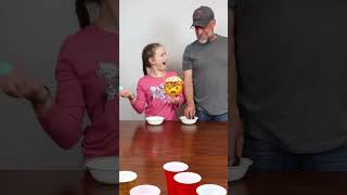 Cup Pong Tournament Grandpa VS Granddaughter familyfun challenge [upl. by Oiled973]