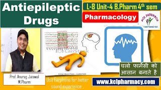 Antiepileptic Drugs Pharmacology  Classification amp MOA  L8 Unit4  PharmacologyI [upl. by Ecirpac898]