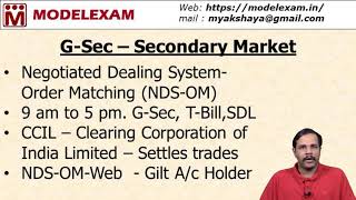 Secondary Market of Government Securities Market  Gilt Account  CCIL  NDS  OM [upl. by Parette]