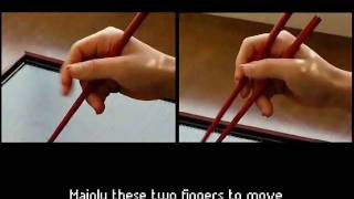 The Answer Book Guide to mastering the chopsticks within 5 minutes How to hold chopsticks [upl. by Einner]