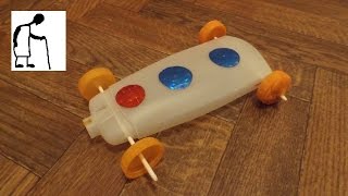 Rubber Band Powered Car Simple Basic [upl. by Ardelia]