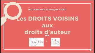 DROITS VOISINS AUX DROITS DAUTEUR 🔤 [upl. by Karyl]