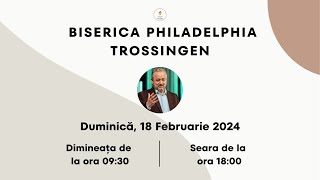 Live 18 Februarie 2024  Seara  Mesaj  Pastor  Profesor Emil Bartoș [upl. by Sedrul]