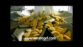 Frozen chicken nuggets packing line  packaging machinery [upl. by Ardnoel]