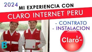 Claro INTERNET HOGAR Fibra Óptica Perú  EXPERIENCIA 2024  Contratar internet de CLARO PERU [upl. by Namra]