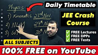 50 Days JEE CHALLENGE  Complete JEE Crash Course FREE  MANZIL Batch on PWJEEWallah [upl. by Sekofski]