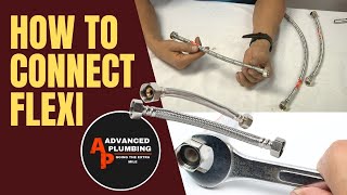 How to connect Flexi connectors or How to connect flexible tap connectors [upl. by Kenlee]