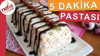 5 Dakika Pastası  Bisküvili Kolay Pasta Tarifi [upl. by Cathie]