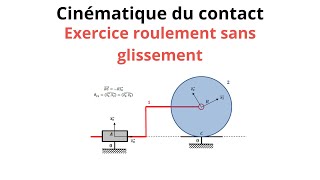 Exercice roulement sns glissement CPGE prépa intégré BTS [upl. by Asenej201]