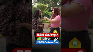 💥Salary Revealed BBAMBA UPES Dehradun🤩After BBA Job Opportunities Shorts BBA BBAJobs [upl. by Mahan]