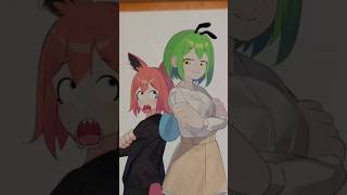 ربما انا اطول منكِ 🙆🏻‍♀️✨jmadnes انميشن بصوتي رسم دبلجة anime shorts [upl. by Darbee]