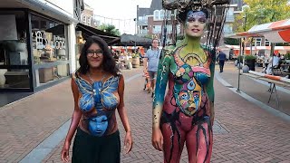 body painting and body art in Nederweert by Belgian national champion Karoline TKindt [upl. by Xavler]