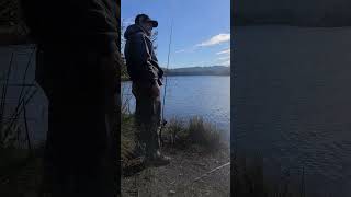 Garrison Lake Port Orford fishing [upl. by Eniffit]