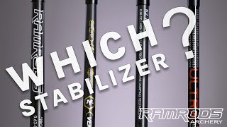 How to Choose your RamRods Target Archery Stabilizers [upl. by Hansiain]