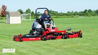 NEW 2022 Exmark 144inch Lazer Z ZeroTurn Mower Demo Exmarks Biggest Mower IN ACTION [upl. by Grey]