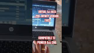 VIRTUAL DJ 2023 PRO INFINITY VERSION 7482 COMPATIBLE TO PIONEER DDJ 200 [upl. by Gillie304]