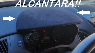 Genesis Coupe Alcantara Interior Trim Install Gauge Bezel Wrap [upl. by Lledra386]