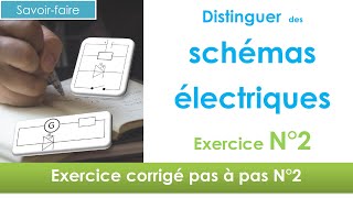 Savoir distinguer des schémas ex2 en 1 🔋  électricité collège niveau 5ème et plus [upl. by Matazzoni]