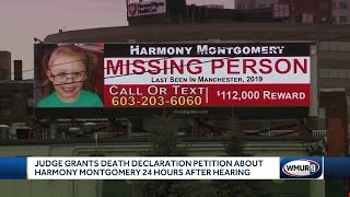 Judge grants death declaration petition for Harmony Montgomery [upl. by Aivatnwahs]