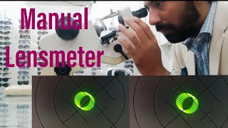 Manual lensometer Practical demonstration [upl. by Hillari]