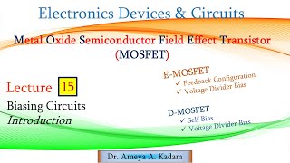 Lect 15 MOSFET Biasing Circuits [upl. by Aleel224]