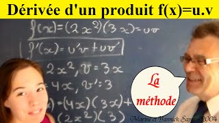 Révision Maths BAC  Fonction dérivée de produit  fxuv [upl. by Arman]