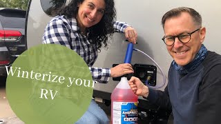 Easy How to Winterize An RV  Travel Trailer Water System [upl. by Odette]