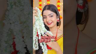 Hairstyle for Durgapujo durgapujo hairstyle gajra traditional [upl. by Reede]