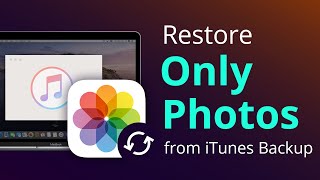 How to Restore Only Photos from iTunes Backup to iPhone 4 Easy Steps [upl. by Sabina341]