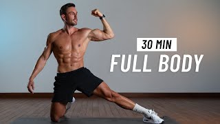 30 Min Full Body Workout  Strength amp Burn Fat No Equipment  No Jumping [upl. by Garth796]