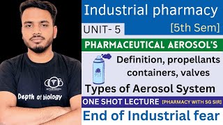 Pharmaceutical aerosols  Definition  propellants  Containers  valves  types of aerosol system [upl. by Ellehs170]