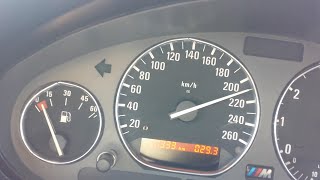 BMW 323i e36 0Vmax Acceleration [upl. by Ahsieat]