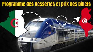 Train TunisieAlgérie  Programme des dessertes et prix des billets [upl. by Yennek]