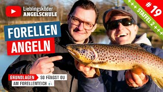 Forellenangeln am Forellenteich 🎣🔥🐟 Crashkurs für Einsteiger [upl. by Ysus]