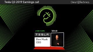 Tesla Q3 2019 Earnings Call old live version [upl. by Nannek959]