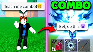 I Asked Random People To Teach Me a Combo Then Use It For PvP [upl. by Mandi18]