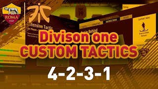 FIFA 19 DIVISON 1 RIVALS  4231 CUSTOM TACTICS  GAMEPLANS [upl. by Osrock]