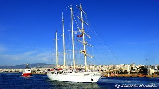 STAR FLYER Departure from Piraeus photos and Video [upl. by Nalro]