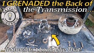 Fixing the Broken Transmission Brake  1988 IH Scissor Dump Truck [upl. by Aleet]