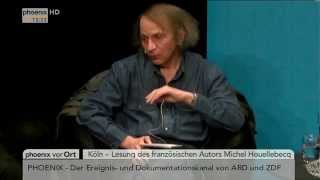 Buchvorstellung quotUnterwerfungquot von Michel Houellebecq am 20012015 [upl. by Simpkins119]