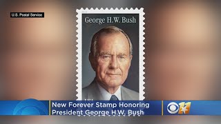 Postal Service Honors Former President George HW Bush With Stamp [upl. by Ziladnerb820]