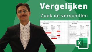 Vergelijken van twee lijsten in Excel [upl. by Dodd]