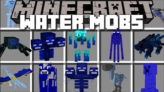 Minecraft SCARY WATER MOBS MOD  EVIL WATER CREATURES APPEAR Minecraft [upl. by Aicilic]