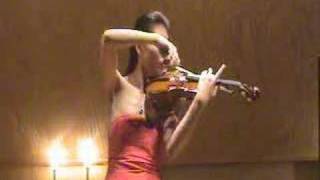 Violinist Tina Chen performs Waxman Carmen Fantasy part 1 [upl. by Aitnauq]