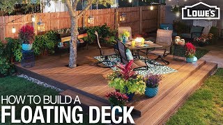 How to Build a Floating Deck [upl. by Lesser801]