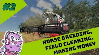 New Woodshire Timelapse EP02  Horse breeding field cleaning making money  Farming Simulator 19 [upl. by Elah]