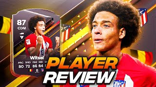 87 STORYLINE WITSEL PLAYER REVIEW LVL 19 SEASON REWARD  EAFC 24 ULTIMATE TEAM [upl. by Oner]