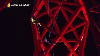 Wire amp Sky abseils Scott Mills down The Orbit in London for BBC Children In Need 2015 [upl. by Joao]