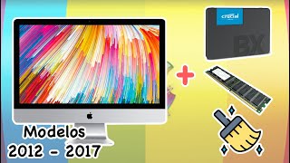 Actualiza Tu Imac 27 Modelos 2012 a 2017  Cambio De Disco  Ram  Limpieza Paso a Paso  JxR [upl. by Ellenod]